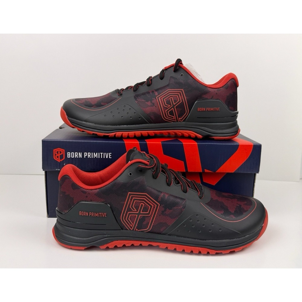 Born Primitive Savage 1 Training Shoes Men's Size 11 Red Camo 22006-647-11